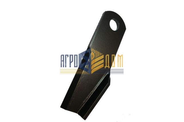 71382759 Нож измельчителя изогнутый правый  комбайна Massey Ferguson  (закалка) - АГРО-ДОМ Украина